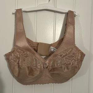 Glamorise Nude/Taupe Lace Full-Coverage Bra